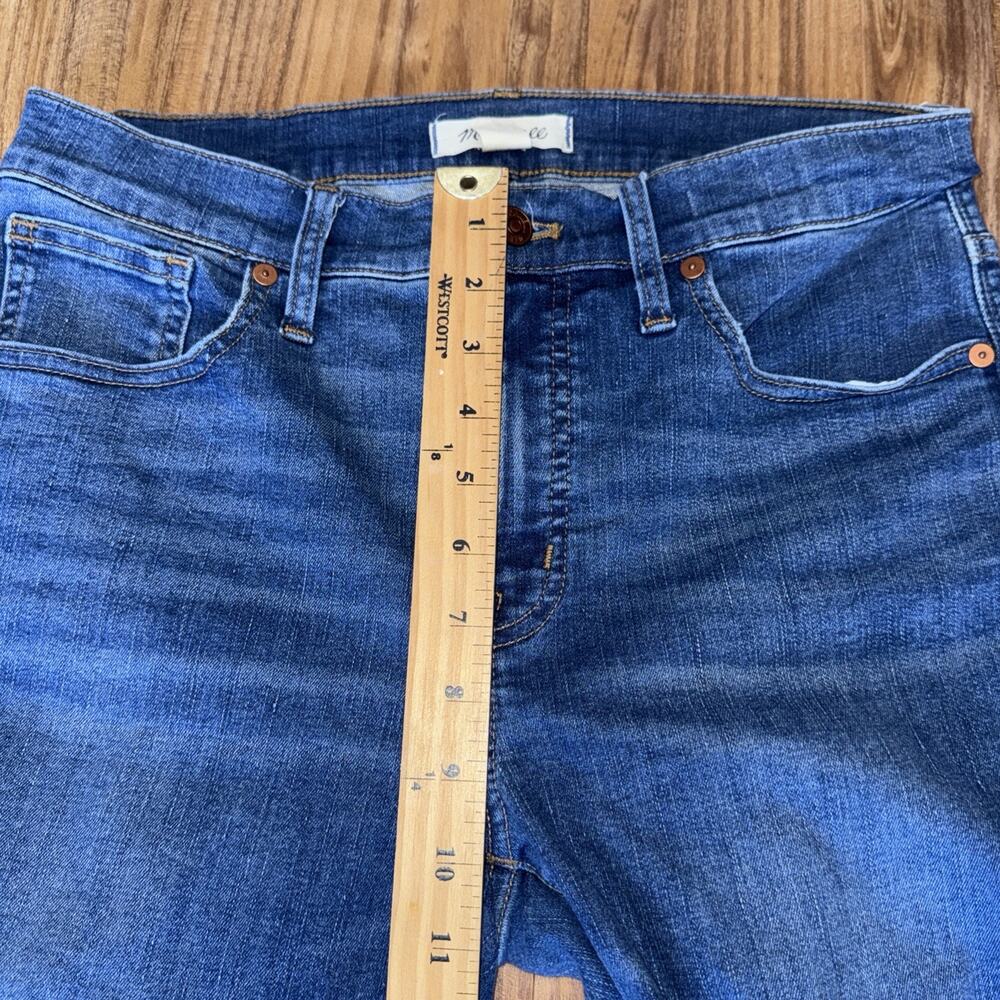 Madewell Jeans Womens Size 29 Blue Denim 9" High-Rise Skinny Whiskered - Picture 4 of 7